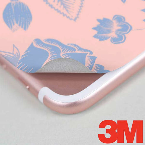 Rose Quartz & Serenity Floral iPhone 7 Skin