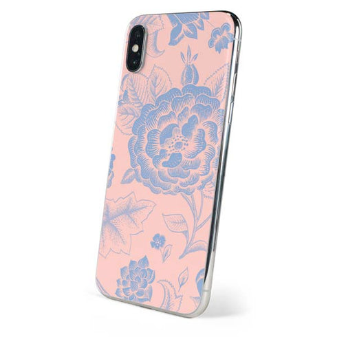 Rose Quartz & Serenity Floral iPhone XS Max Skin