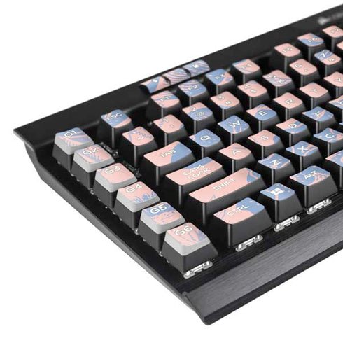 Rose Quartz & Serenity Floral K95 RGB PLATINUM Mechanical Gaming Keyboard Skin