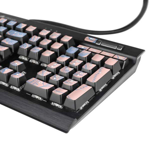 Rose Quartz & Serenity Floral K95 RGB PLATINUM Mechanical Gaming Keyboard Skin