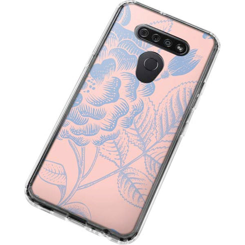 Rose Quartz & Serenity Floral LG K51/Q51 Clear Case