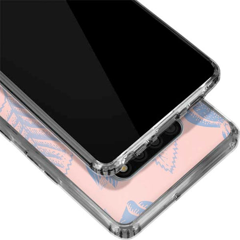 Rose Quartz & Serenity Floral LG Stylo 6 Clear Case