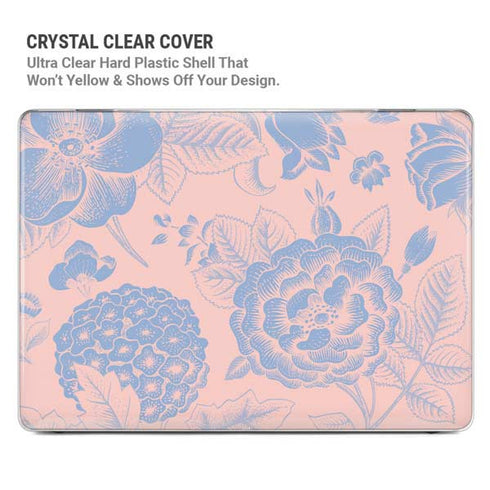 Rose Quartz & Serenity Floral MacBook Air 13in M1 (2021) Case plus Skin