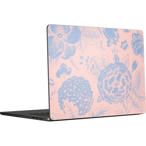 Rose Quartz & Serenity Floral MacBook Air 15 in (2023) Skin