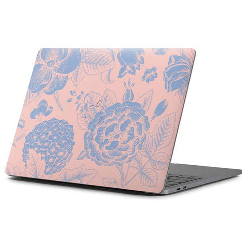 Rose Quartz & Serenity Floral Apple MacBook Pro 13-inch Skin