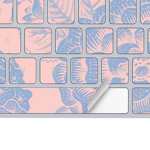 Rose Quartz & Serenity Floral Magic Keyboard Skin