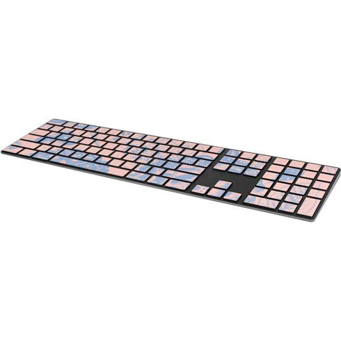 Rose Quartz & Serenity Floral Magic Keyboard with Numeric Keypad Skin