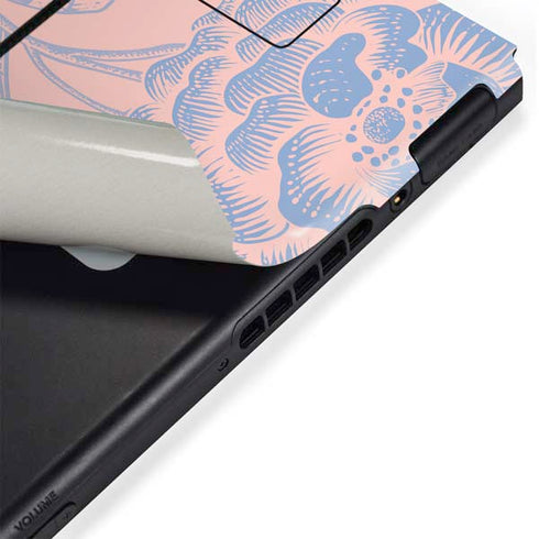 Rose Quartz & Serenity Floral Nintendo Switch Bundle Skin