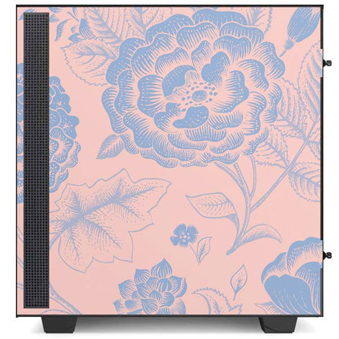 Rose Quartz & Serenity Floral NZXT H510 Compact ATX Mid-Tower Case Skin