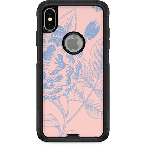 Rose Quartz & Serenity Floral Otterbox Commuter iPhone Skin