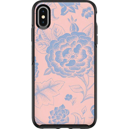 Rose Quartz & Serenity Floral Otterbox Symmetry iPhone Skin