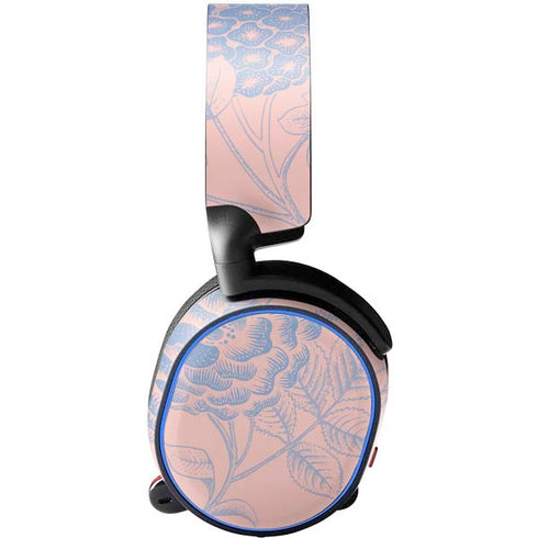 Rose Quartz & Serenity Floral SteelSeries Arctis 3 Skin
