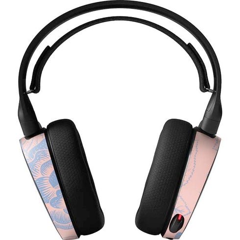 Rose Quartz & Serenity Floral SteelSeries Arctis 3 Skin