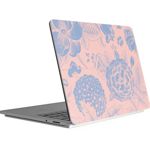 Rose Quartz & Serenity Floral Surface Laptop Studio Skin