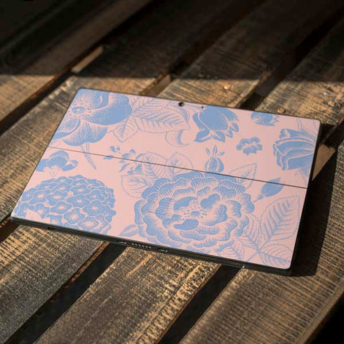 Rose Quartz & Serenity Floral Surface Pro 7 Skin