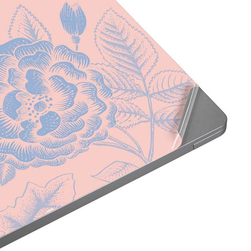 Rose Quartz & Serenity Floral Universal Laptop 16in (13 x 9.4in) Skin