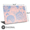 Rose Quartz & Serenity Floral Universal Laptop 18in (14.6 x 10.6in) Skin