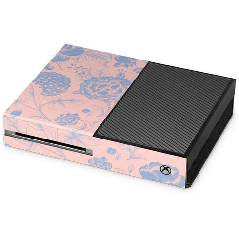 Rose Quartz & Serenity Floral Xbox One Console Skin