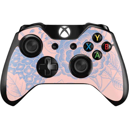 Rose Quartz & Serenity Floral Xbox One Controller Skin