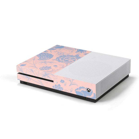 Rose Quartz & Serenity Floral Xbox One S Console Skin