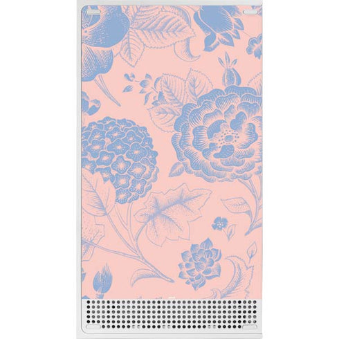 Rose Quartz & Serenity Floral Xbox Series S Console Skin