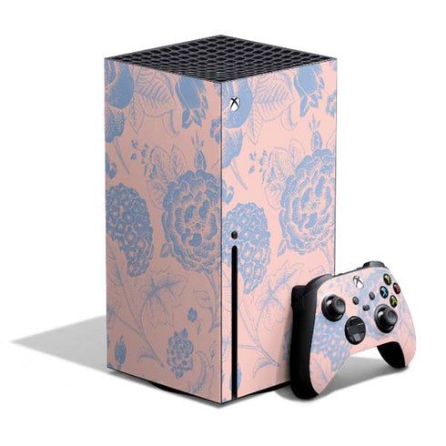 Rose Quartz & Serenity Floral Xbox Series X Bundle Skin