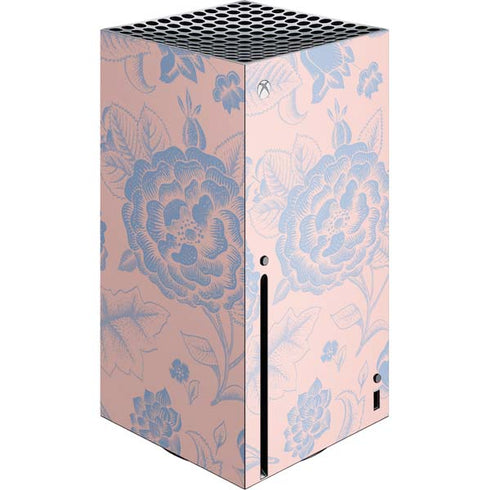 Rose Quartz & Serenity Floral Xbox Series X Console Skin