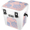 Rose Quartz & Serenity Floral YETI Roadie 24 Hard Cooler Skin