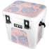 Rose Quartz & Serenity Floral YETI Roadie 24 Hard Cooler Skin