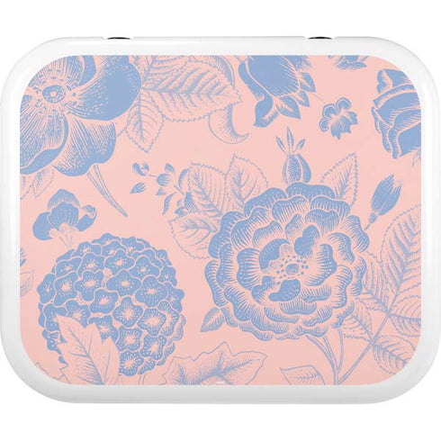 Rose Quartz & Serenity Floral YETI Roadie 24 Hard Cooler Skin