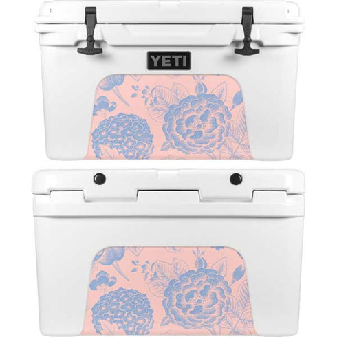 Rose Quartz & Serenity Floral YETI Tundra 45 Hard Cooler Skin