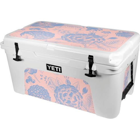 Rose Quartz & Serenity Floral YETI Tundra 65 Hard Cooler Skin