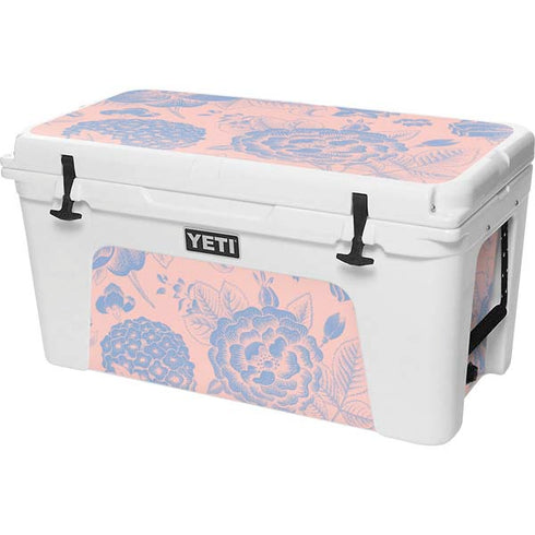 Rose Quartz & Serenity Floral YETI Tundra 75 Hard Cooler Skin