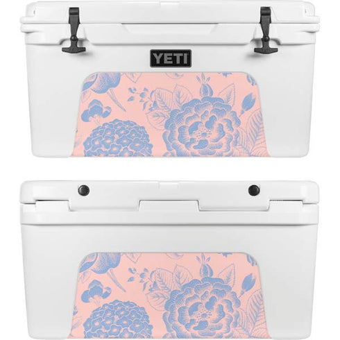 Rose Quartz & Serenity Floral YETI Tundra 75 Hard Cooler Skin