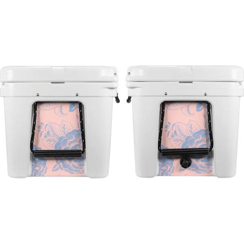 Rose Quartz & Serenity Floral YETI Tundra 75 Hard Cooler Skin