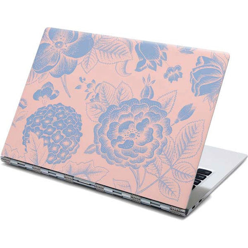 Rose Quartz & Serenity Floral Yoga 910 2-in-1 14in Touch-Screen Skin