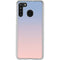Rose Quartz & Serenity Ombre Galaxy A21 Clear Case