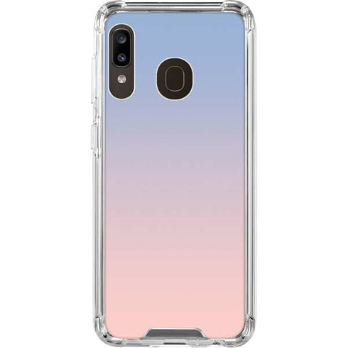 Rose Quartz & Serenity Ombre Galaxy A30 Clear Case