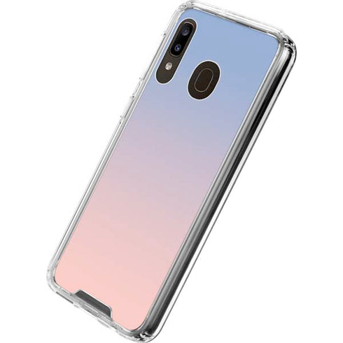 Rose Quartz & Serenity Ombre Galaxy A30 Clear Case