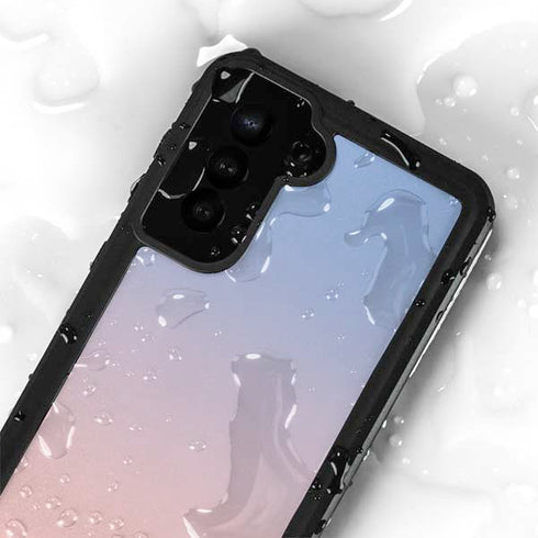 Rose Quartz & Serenity Ombre Galaxy S23 Plus Waterproof Case