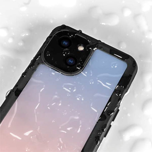 Rose Quartz & Serenity Ombre iPhone 13 Mini Waterproof Case