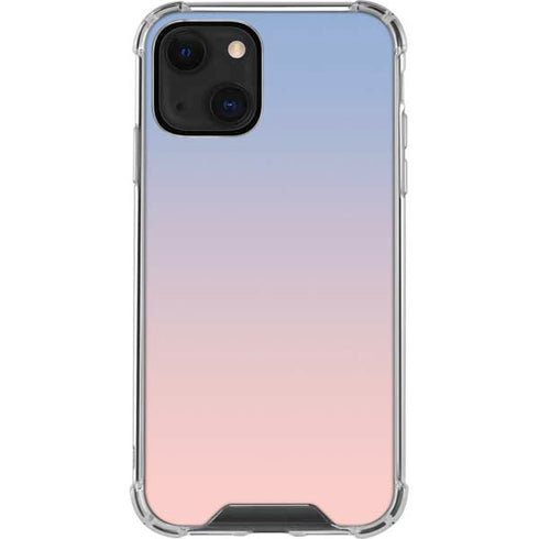 Rose Quartz & Serenity Ombre iPhone 14 Plus Clear Case