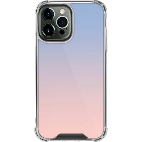 Rose Quartz & Serenity Ombre iPhone 14 Pro Max Clear Case