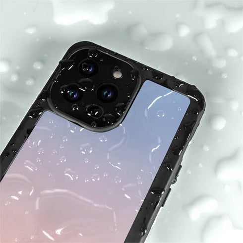 Rose Quartz & Serenity Ombre iPhone 14 Pro Max Waterproof Case