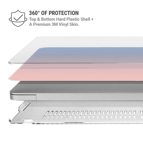 Rose Quartz & Serenity Ombre MacBook Air 15in (2023-2025) Case plus Skin