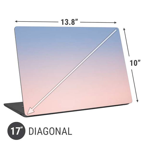 Rose Quartz & Serenity Ombre Universal Laptop 17in (13.8 x 10in) Skin