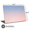Rose Quartz & Serenity Ombre Universal Laptop 18in (14.6 x 10.6in) Skin