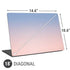 Rose Quartz & Serenity Ombre Universal Laptop 18in (14.6 x 10.6in) Skin