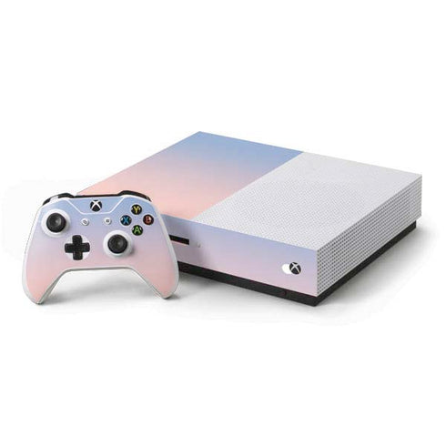 Rose Quartz & Serenity Ombre Xbox One S Console and Controller Bundle Skin