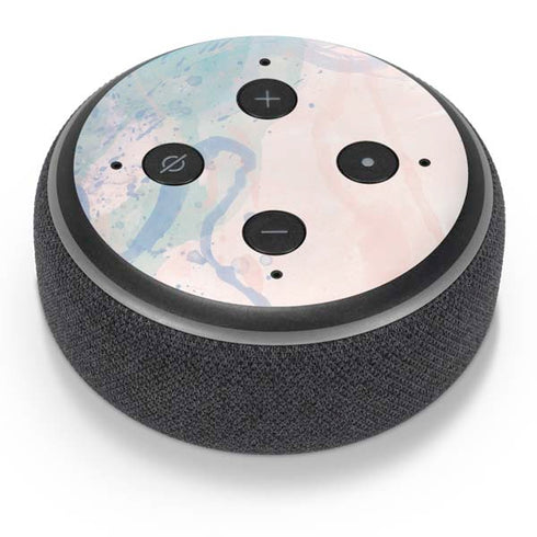 Rose Quartz & Serenity Splatter Amazon Echo Dot Skin